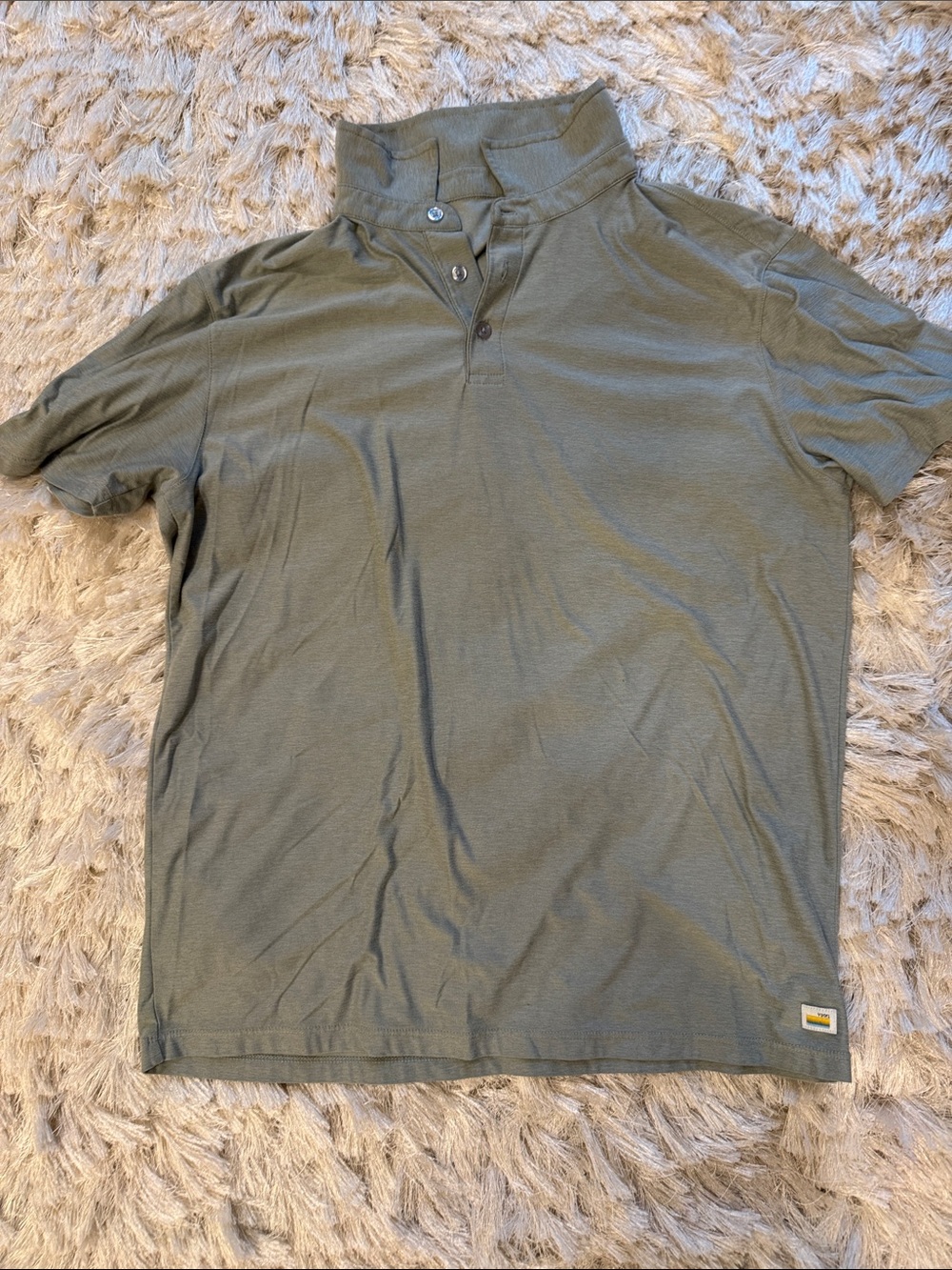 Vuori Olive Short Polo Shirt